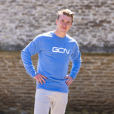 Felpa con logo GCN Word - Mid Heather Blue